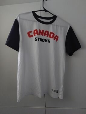 Hudson's Bay Canada Strong Short Sleeve Ringer Tee - White & Black